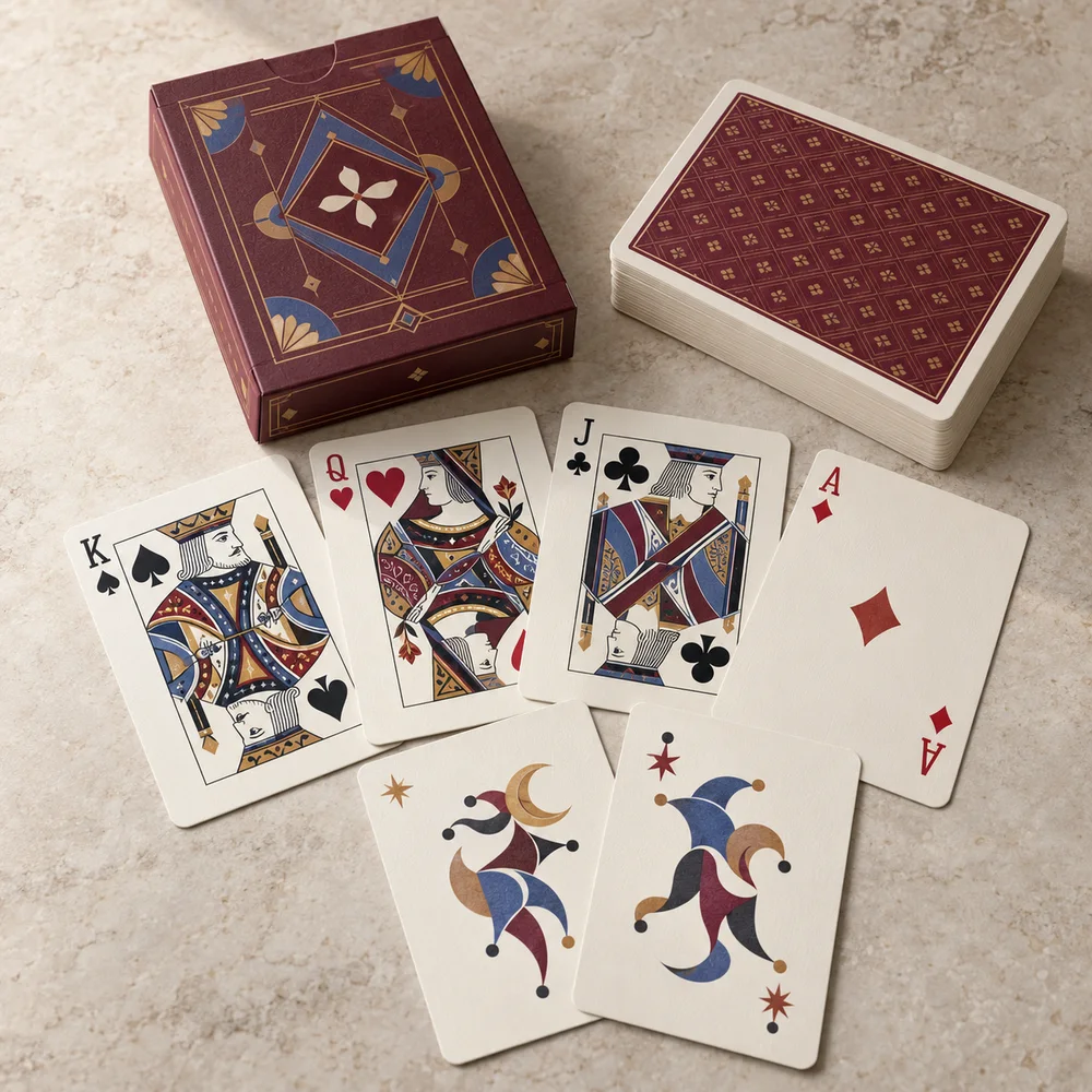 Carte da poker personalizzate — visualizzazione illustrativa della configurazione su misura