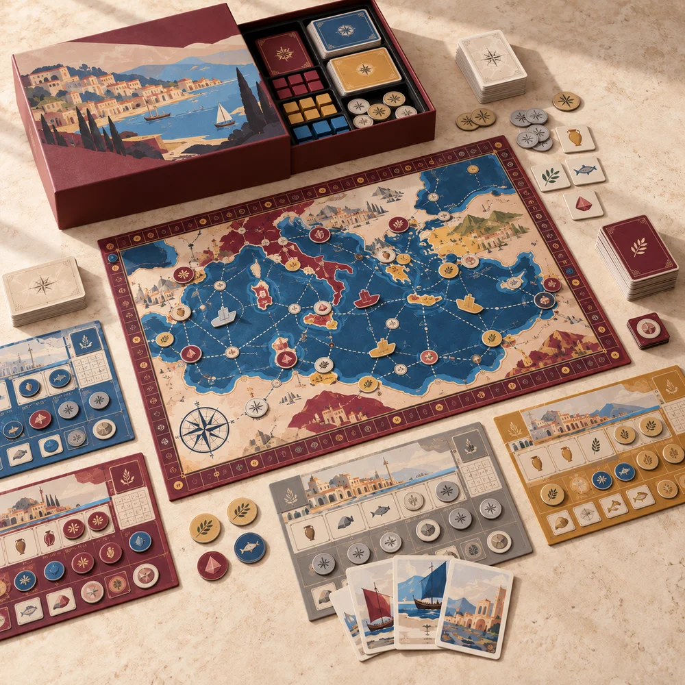Gioco di strategia per editori — visualizzazione illustrativa della configurazione su misura