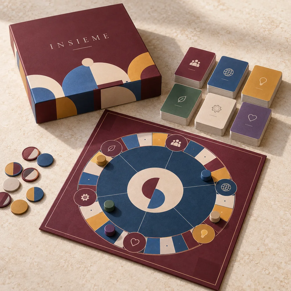 Gioco quiz aziendale personalizzato — visualizzazione illustrativa della configurazione su misura